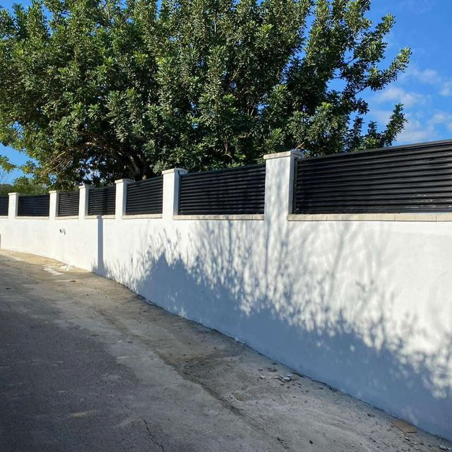 pared blaca aluminio